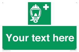 Custom sign safe condition Emergency escape breathing device